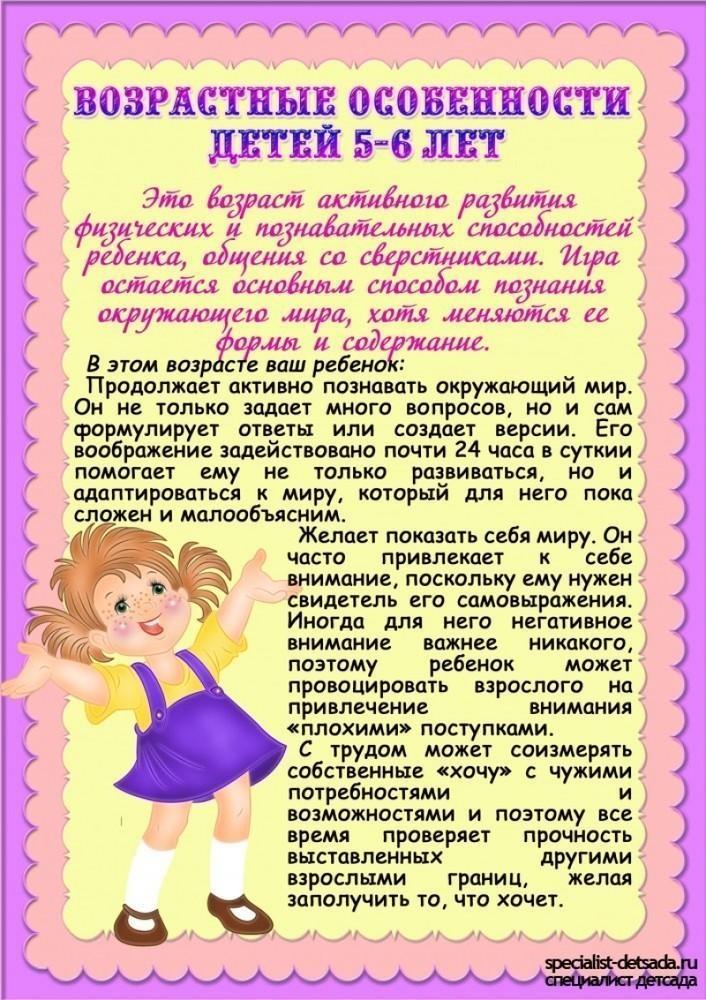 Консультация для родителей детей 5-6 лет